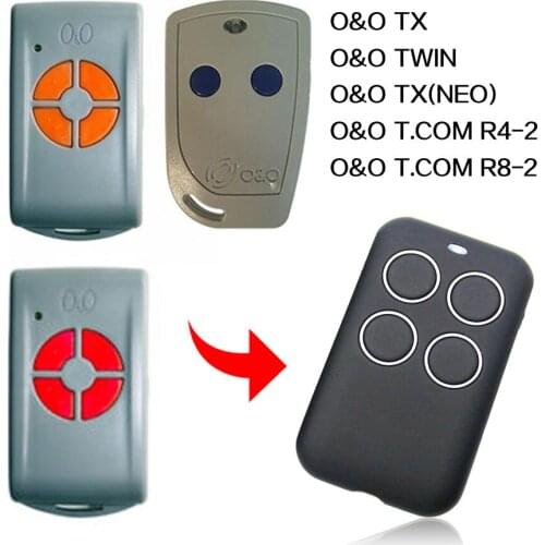 O&O TX TWIN NEO T.COM R4-2 R8-2 remote control 433.92mhz gate garage door O&O TX TWIN NEO T.COM R4-2 R8-2 remote control 433MHz