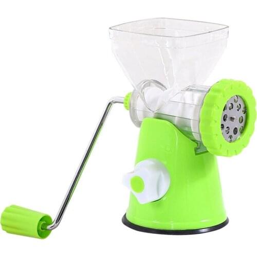 Hand-Crank Meat Grinder Household Manual Sausage Stuffer Cooking Machine Minced Pepper Garlic Minced Removable Washable