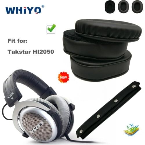Replacement Ear Pads for Takstar HI2050 Hi-2050 Hi 2050 Headset Parts Leather Cushion Velvet Earmuff Earphone Sleeve Cover