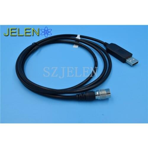 Hirose connector 6pin to USB connector for Sokkia Topcon Total Station USB data cable,Total Station data cable