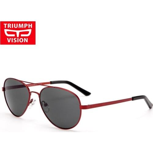 TRIUMPH VISION Myopia Sunglasses Women Luxury Red Pilot Glasses Prescription Sun Glasses High Quality Metal Oculos Photochromic