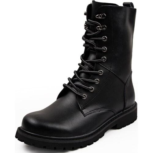 Military Tactical Ankle Boots Men Outdoor Leather Winter Fur Warm Man Boots Us Army Hunting Boots For Men Shoes Casual Bl mj