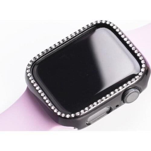 Protective Cover For Iwatch Plating PC Rhinestone Case For Apple Watch Cases