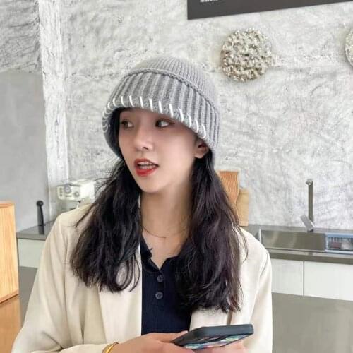 Winter Hats for Woman New Beanies Knitted Fluorescent Hat Girls Autumn Female Beanie Caps Warmer Bonnet Ladies Casual Cap