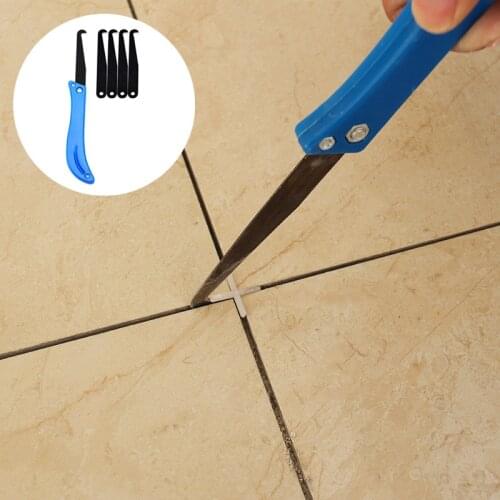1set Tile gap repair tool Hook Knife for Building home improvement Floor wall Cleaning Removal Grout Construction Hand Tools