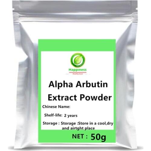 100-1000g 100% Natural Pure Alpha Arbutin powder food glitter face cum Skin Whitening Extract Anti-aging Free Shipping