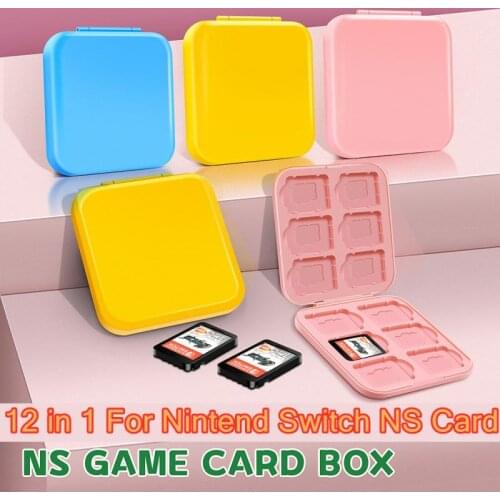 12 in 1 Portable NS Game TF Card Case Protective Storage Box Shockproof Hard Shell For Switch NS Card Holder Gaming Accessories