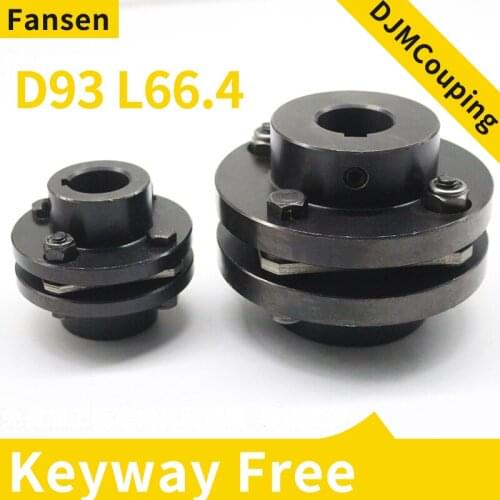 45 steel DJM D93L66.4 single and double diaphragm coupling elastic zjmj high torque flange coupling expansion SJM keyway CNC