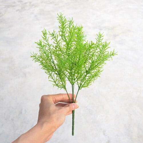 5 Forks Artificial Flower Decoration Potted Plant Plastic Tianmen Winter Grass Home Decor