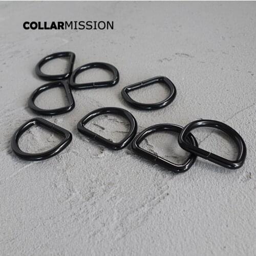 50pcs/lot Retailing D rings for 25mm Webbing Dog Collar belt Plated metal buckle Semi ring Ribbon clasp Knapsack belt DK25HX