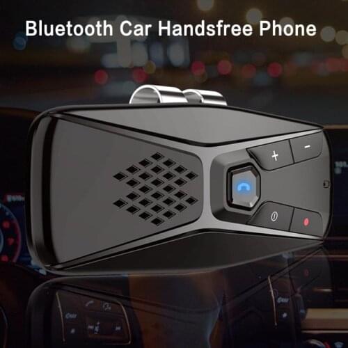 Bluetooth 5.0 car audio player Handsfree Wireless Speakerphone Sun Visor Rechargeable bluetooth Car Electronics Accessories