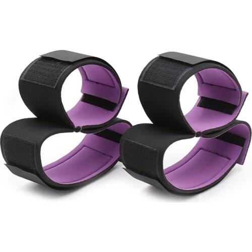 Sexual Abuse Bondage Handcuffs Ankle Strap Arm Leg Open Strap Locking Arm To Thigh Cuff Binding Kit Adult Game Couple Sex Toy