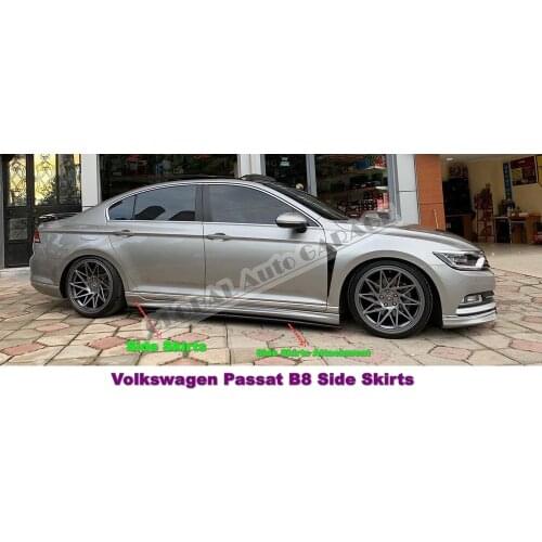 For Vw Volkswagen Passat B8 Side Skirt 2015-2021 Sill Trim Car Styling Auto Accessory Universal Spoiler Mud Flaps Lip Splitter
