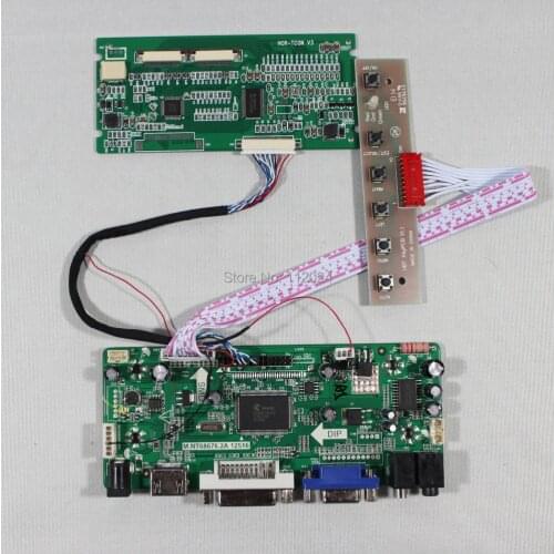 HD MI VGA DVI Audio LCD Controller Board NT68676 for 8" AT080TN42 800x600 LCD Screen