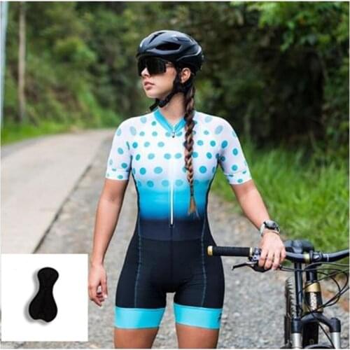 2021 New Short-Sleeved MTB Jumpsuit Cycling Jersey Suit Ladies Racing Suit Black Jumpsuit Breathable And Quick-Drying womens