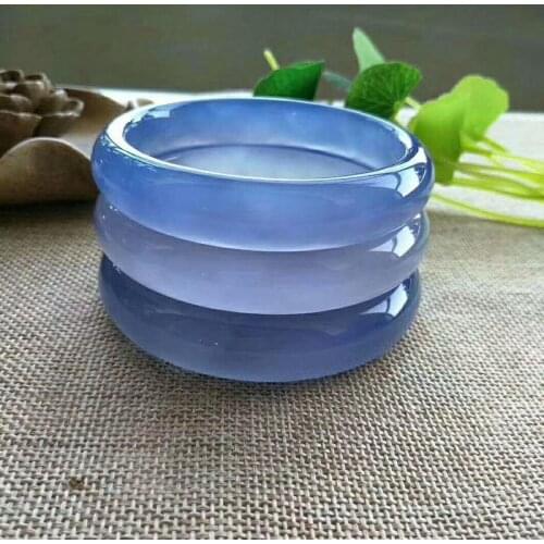 Koraba 100% Real Jade Bangles 7A Blue Chalcedony Women Bangle Jade Bracelet Bangles Jade Amethyst