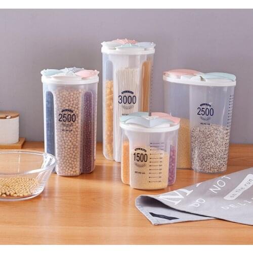 Kitchen Storage Box Food Storage Container Refrigerator Noodle Box Grain Multigrain Storage Tank Moisture-Proof Sealed Cans