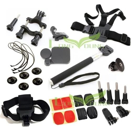 Ms.L.Meilyadigital full mount for gopro 5 4 3 3+ for Xiaomi yi Sjcam with Chest Belt Adapter Lens Cover Mount