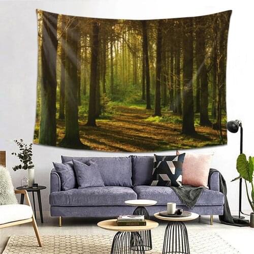 Natural Forest Beautiful Printed Large Wall Tapestry Cheap Hippie Wall Hanging Bohemian Wall Tapestries Mandala Wall Art Decor