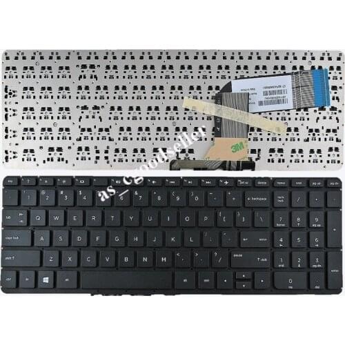 New US English Keyboard For HP Pavilion 15-p140nr 15-p150nr 15-p151nr 15-p151nr 15-p152nr Laptop Keyboard White Frame