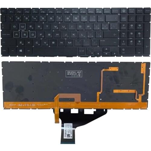 Original US Backlit Laptop Keyboard for HP 15-DH 15-DC TPN-C144 Q211 C143 OMEN 15 DC DC0003la DC005TX DC0004TX 15-DH TPN-Q211