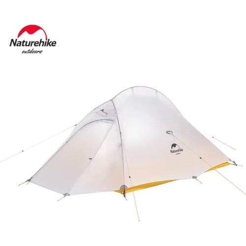 Naturehike Upgraded Cloudup-2 Series 10D Fabric Ultralight Tent Free Standing Camping Tent for 2 Person with free mat NH19ZP017