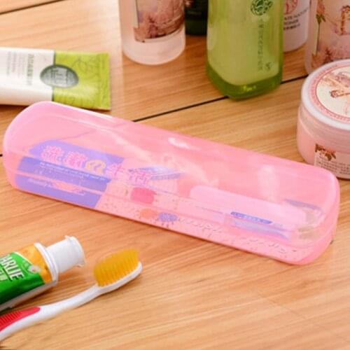 Plastic Toothbrush Case Toothbrush Holder Camping Protect Storage Box Travel Tooth Toothbrush Cover Toothpaste Organizer
