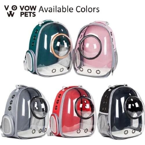 VOW Pets Astronaut Window Bubble Carrying Travel Bag Breathable Space Capsule Transparent Pet Carrier Bag Dog Cat Backpack New
