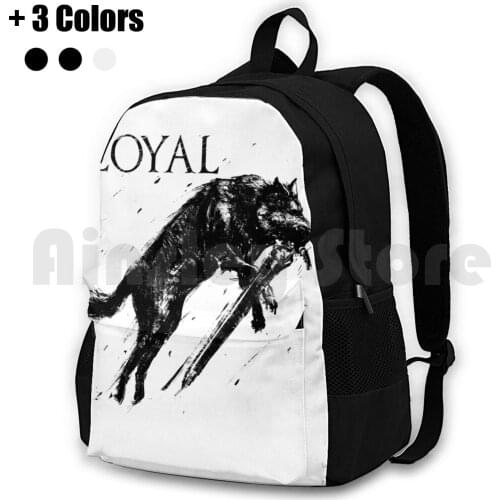 Great Wolf Sif Outdoor Hiking Backpack Waterproof Camping Travel Dark Souls Sif Video Game Playstation Xbox Pc Abyss Artorias