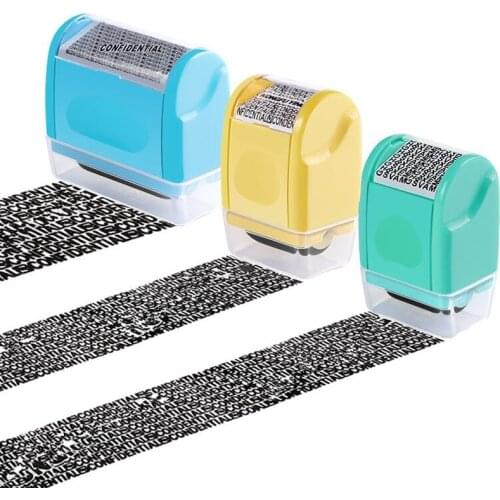 Roller Type Confidential Seal Stamp Code Guard Your ID Confidentiality Package Private Information Theft Protection Seal