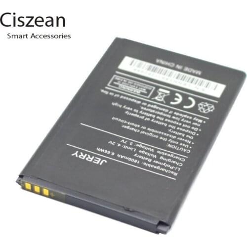 Ciszean 1x 3.7V 1800 mAh Replacement Jerry Battery For Wiko JERRY Batterie Bateria Baterij Cell Phone Batteries