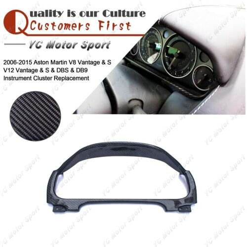 Carbon Fiber Instrument Cluster Replacement Fit For 2006-2015 Aston Martin V8 Vantage & S V12 Vantage & S & DBS & DB9