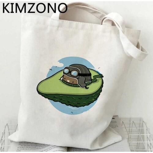 Avocado shopping bag recycle bag canvas jute bag shopping eco reusable bag tote bolsa compra cabas