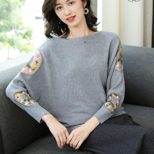 Loose Batwing Women Spring Knitted Pullover Tops Casual Thin Pull Jumpers Summer Female Pullovers Sweater