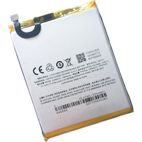 10pcs/lot 3920mah BA721 CellPhone li-ion Battery ForMeizu Meilan Note 6 M6 Note M721Q Mobile Phone Battery with gift