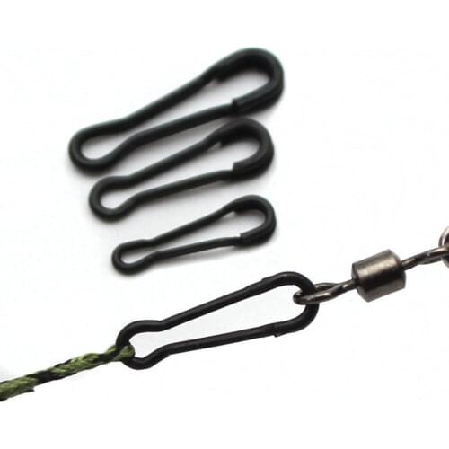 20PCS Carp Fishing Quick Links Quick Change Clip Kwik Link Swivels Snap Clips Connector for Carp Rig Terminal Tackle Accessories