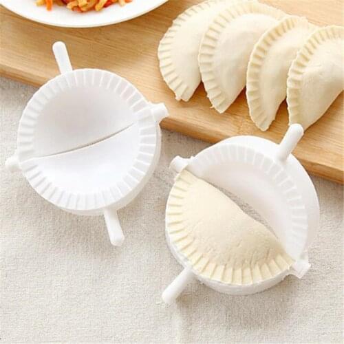 3PCS Kitchen 7CM Dumpling Molds plastic Dough Press Dumpling Pie Ravioli Mould Cooking Pastry Chinese Food Jiaozi Maker