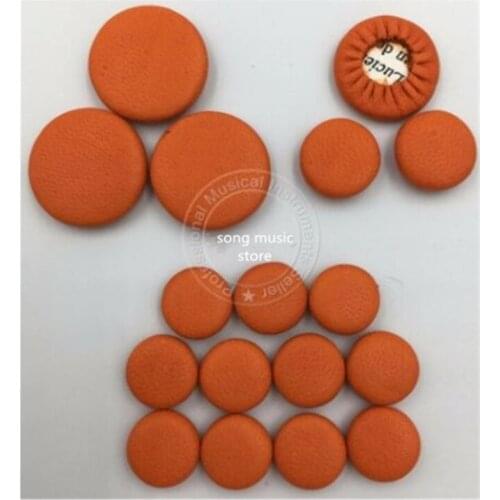5 set clarinet pads leather great material orange color Buffet size