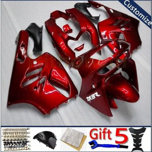 ABS Plastic Bodywork Set For ZX9R 1994 1995 1996 1997 ZX-9R 94 95 96 97 motorcycle panels red