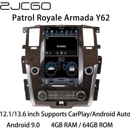 Car Multimedia Player Stereo GPS DVD Radio Navigation NAVI Android Screen for Nissan Patrol Royale Armada Y62 2010~2020