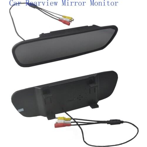 Big sale HD 4.3 inch car auto vehicle parking monitor 16:9 Color TFT LCD Car Rearview Mirror Monitor Screen