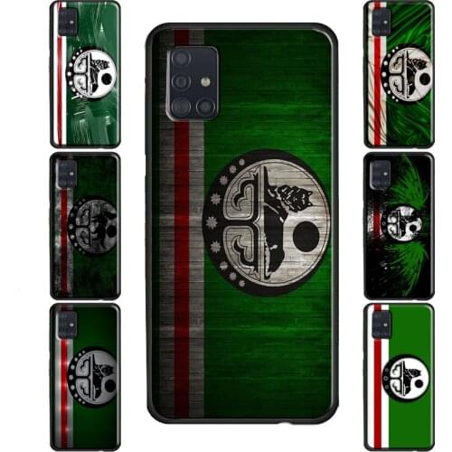 Chechen Wolf National Flag Case For Samsung Galaxy S20 FE S21 Ultra S8 S9 S10 Plus S10e Note 20 Ultra Note 10 Plus