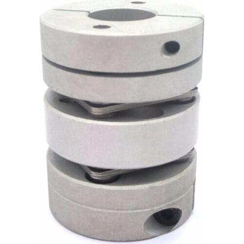 1PC Dia. 44mm Disk Coupling Motor Disc Double Diaphragm Flexible Coupling 11/12/14/15/16/19mm Bore Aluminum Alloys
