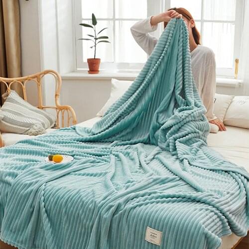 EHOMEBUY Fleece Blankets On The Sofa