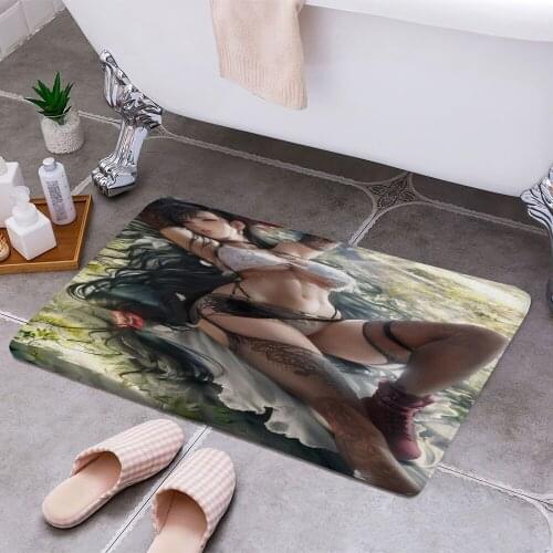 Tifa Lace 3D Print Doormats Rectangle Non-Slip DoorMat Bedroom Kitchen Entrance Print Door rugs Dropshipping