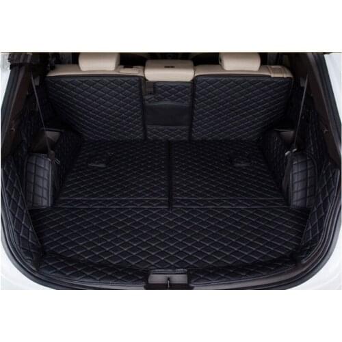 Best quality! Special car trunk mats for Hyundai Santa Fe 7 seats 2018-2013 waterproof cargo liner boot carpets for Santafe 2017