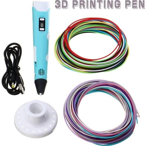New 3D Stereoscopic Printing Pen Children Holiday Gift With 12 Colors PLA Filament Adults For DIY Creative Drawing Design