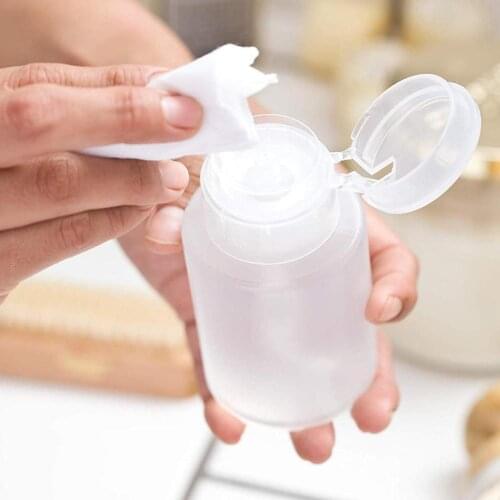 New 60ml Pump Nail Polish Remover Dispenser Cleaner Empty Bottle Manicure Tool