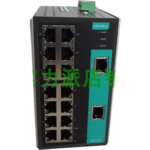 New Original Spot Photo For MOXA EDS-316-T 16-Port Unmanaged Industrial Ethernet Switch, Wide Temperature