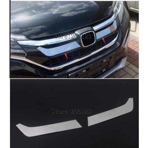 For Honda CRV CR-V 2015 2016 Stainless Steel Front Grille Racing Grille Cover Trim 2 Piece